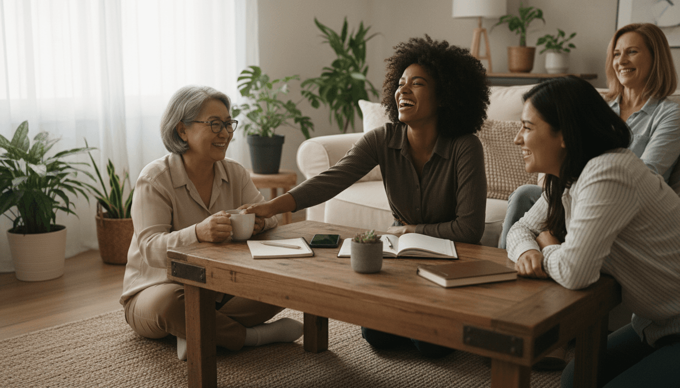 Women in community support group