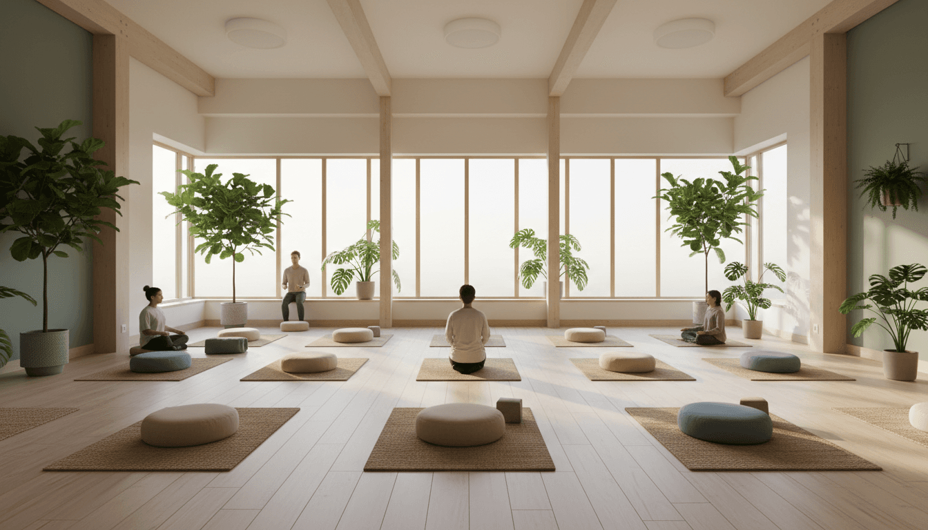 Calm meditation and somatic healing space