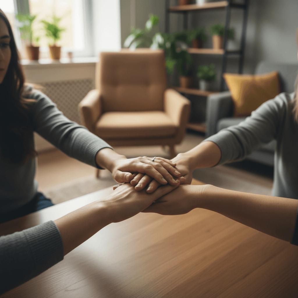 Women and children in healing circle