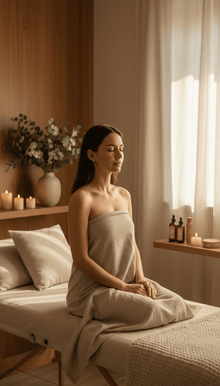 Women in healing sanctuary space